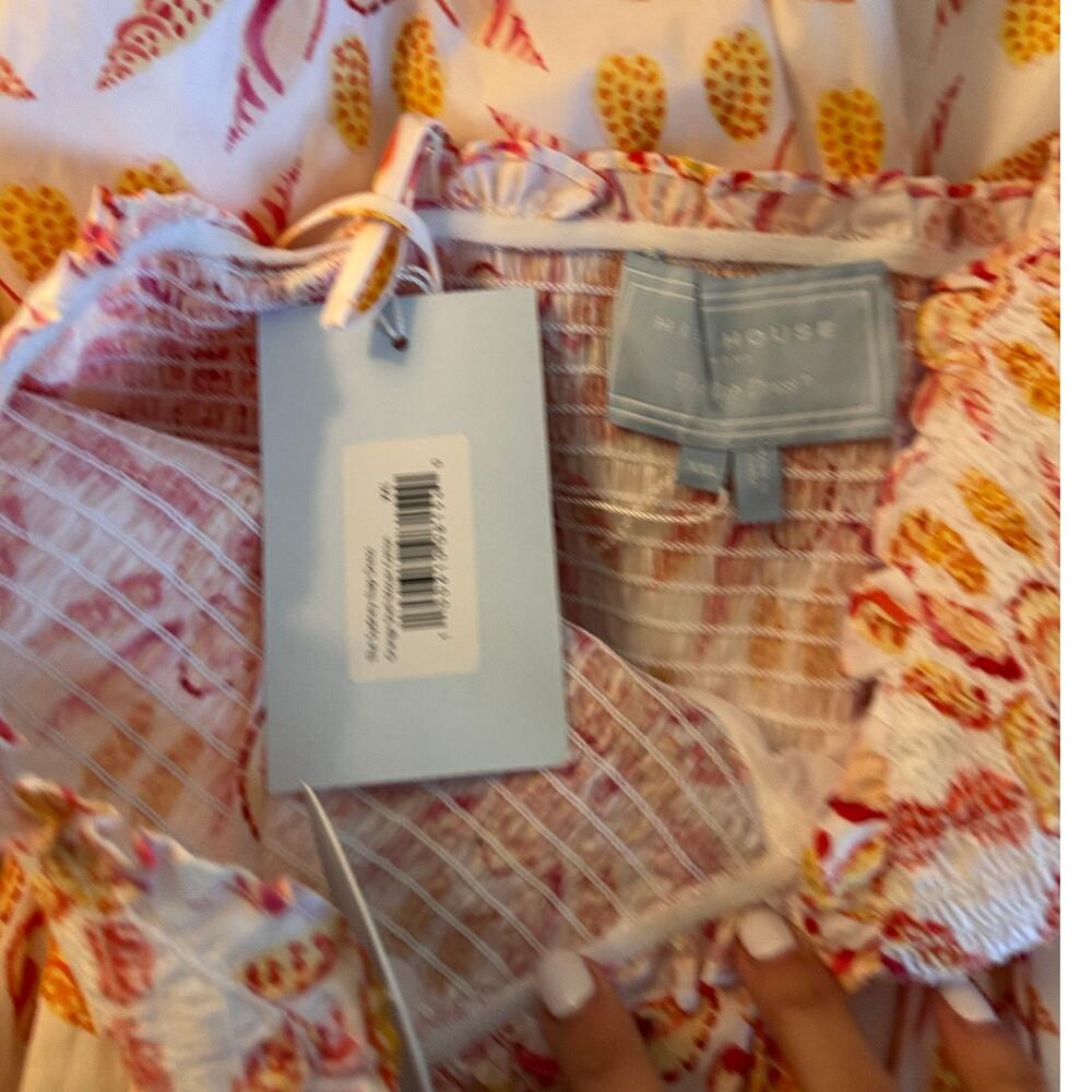 NWT Hill House Sydney Nap Dress in Orange Shell Mosaic Size XXL - Picture 5 of 5